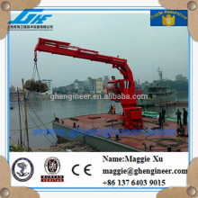 hydraulic knuckle boom ship marine crane for sale